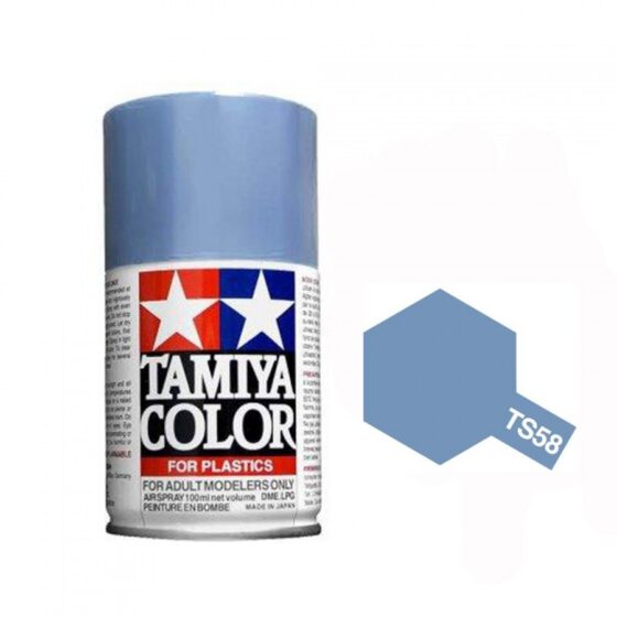 TAMIYA Nitro Oil Spray Can TS-58 Pearl Light Blue 100ml