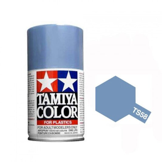 TAMIYA Nitro Oil Spray Can TS-58 Pearl Light Blue 100ml