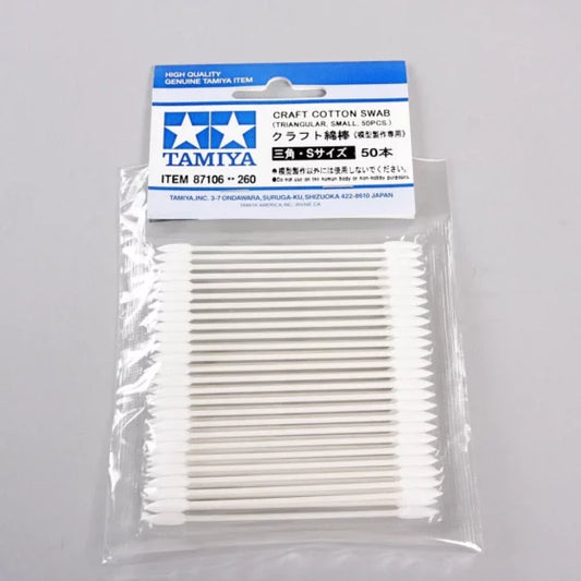 TAMIYA Tools TA 87106 Model-specific cotton swab (triangle/thin 50 pcs.)