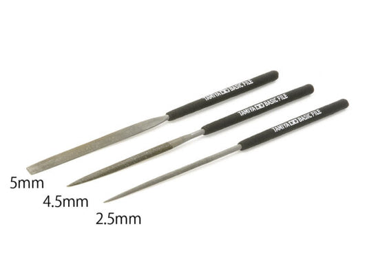 Tamiya 74104 Precision Basic File Set Details 3 Pack