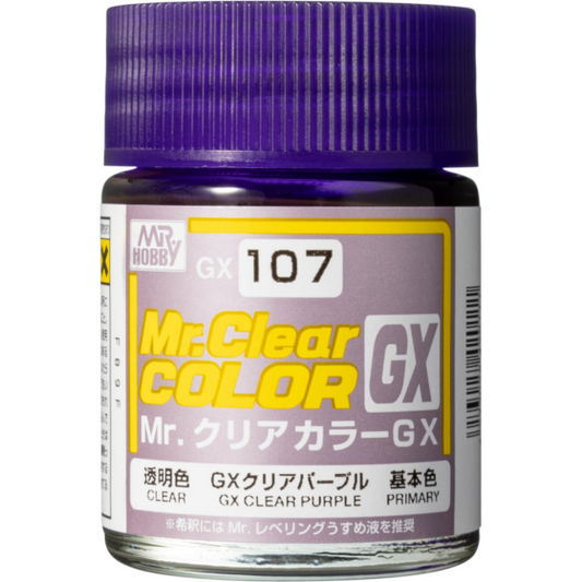 Mr.Hobby Mr.Color GX Oil-based Model Oil – GX107 Transparent Purple 18ml