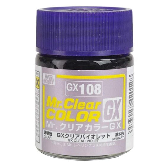 Mr.Hobby Gunze Mr.Color GX Oil-based Model Oil – GX108 Transparent Blue Purple 18ml