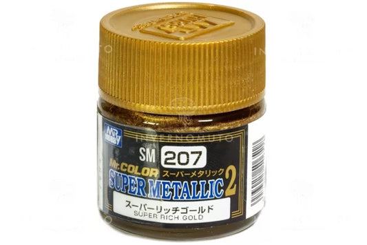 Mr.Hobby Gunze Mr.Color Super Metallic 2 Oil-based Model Oil – SM207 Super Rich Gold 10ml