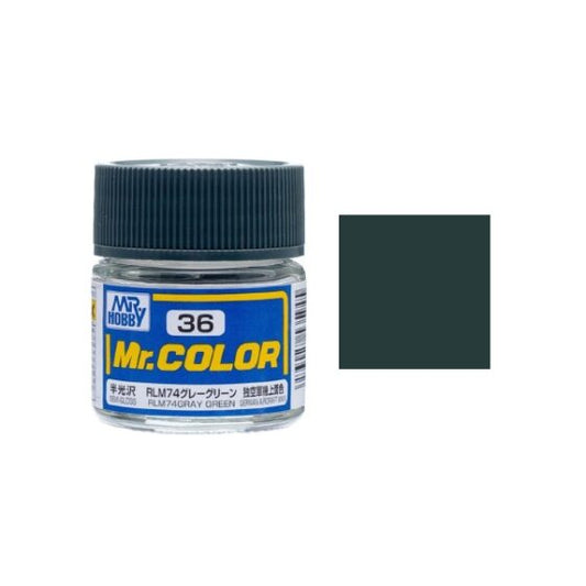 Mr.Hobby Gunze Mr.Color Oily Model Oil – C036 Gray Green 10ml