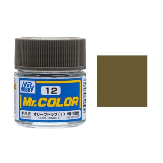 Mr.Hobby Gunze Mr.Color Oil-based Model Oil – C012 Army Green (1) 10ml
