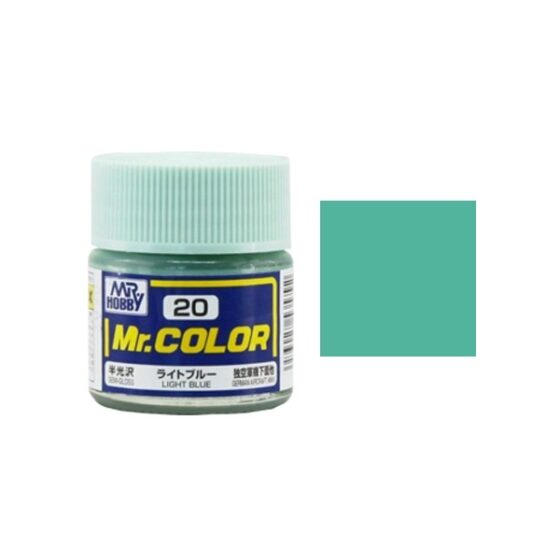 Mr.Hobby Gunze Mr.Color Oil-based Model Oil – C020 Light Green Blue 10ml