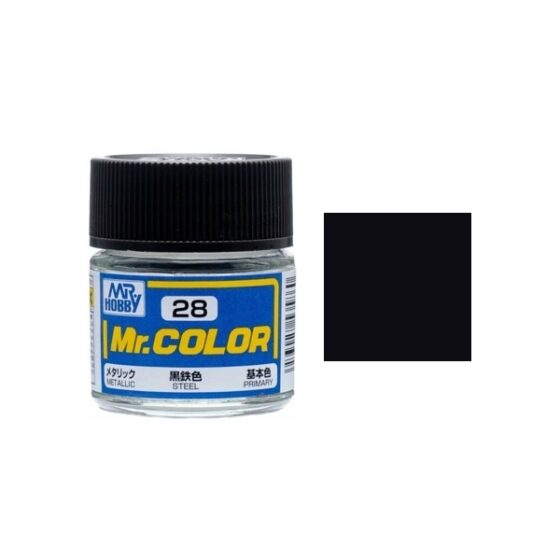 Mr.Hobby Gunze Mr.Color Oil-based Model Oil – C028 Black Iron 10ml