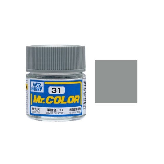 Mr.Hobby Gunze Mr.Color Oil-Based Model Oil – C031 Dark Gray (1) 10ml