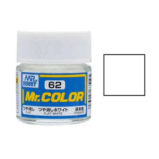 Mr.Hobby Gunze Mr.Color Oil-based Model Oil – C062 Matte White 10ml