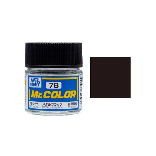 Mr.Hobby Gunze Mr.Color Oily Model Oil – C078 Metallic Black 10ml