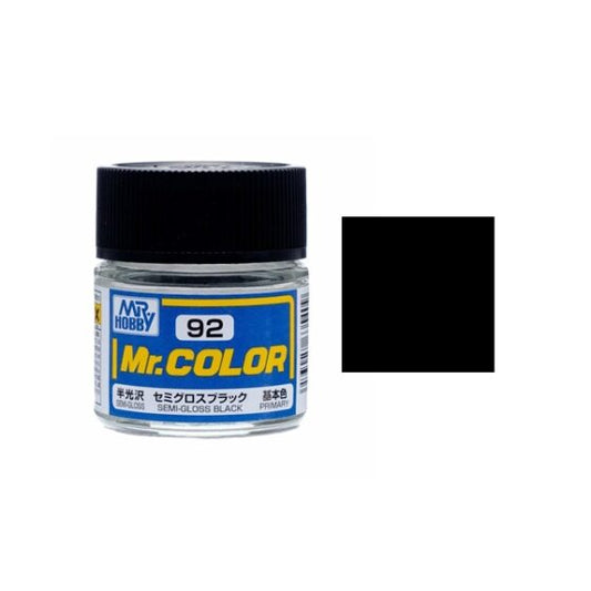 Mr.Hobby Gunze Mr.Color Oil-based Model Oil – C092 Semi-gloss Black 10ml