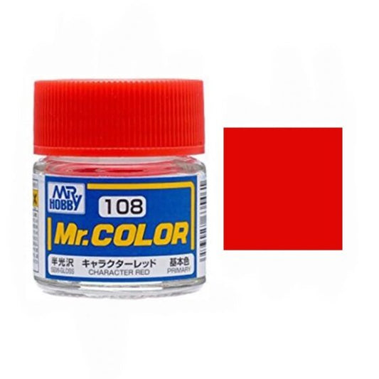 Mr.Hobby Gunze Mr.Color Oil-based Model Oil – C108 High Semi-gloss Red 10ml