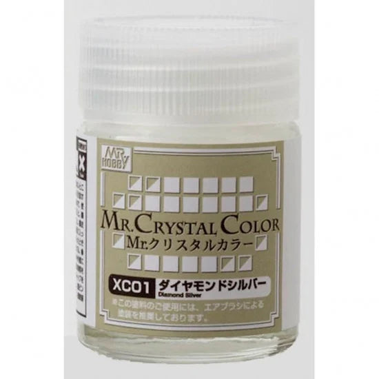 Mr.Hobby Mr.Crystal Color Oil-based Model Oil – XC01 Diamond Silver 18ml