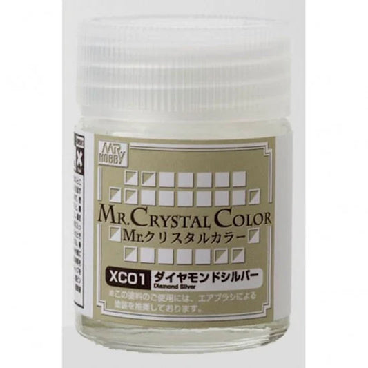 Mr.Hobby Mr.Crystal Color Oil-based Model Oil – XC01 Diamond Silver 18ml