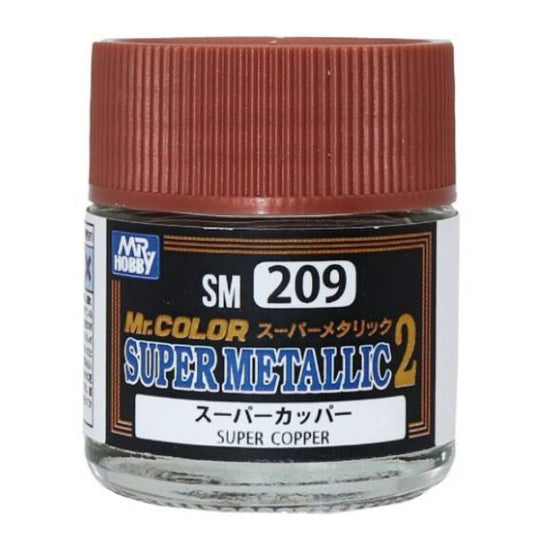 Mr.Hobby Gunze Mr.Color Super Metallic 2 Oil-based Model Oil – SM209 Super Copper 10ml