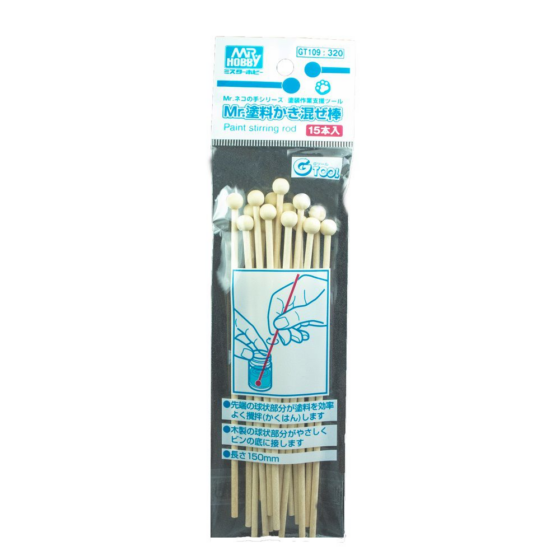 GT109M MR.PAINT STIRRING ROD 15PCS