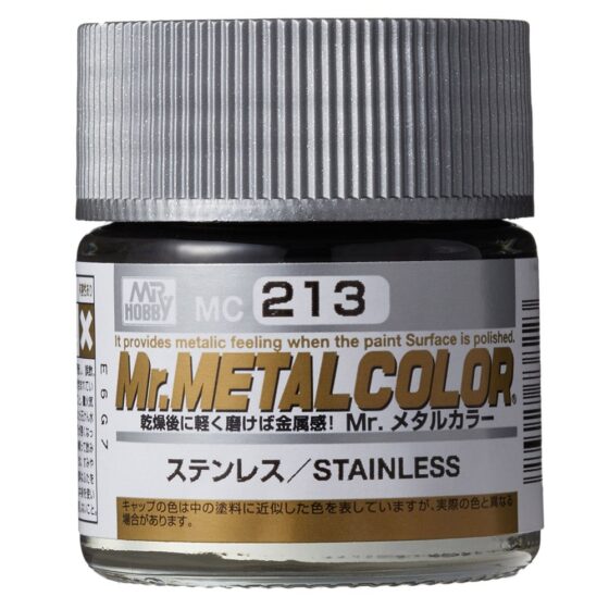 Mr.Hobby Gunze Mr.Metal Color Oil-based Model Oil-MC213 Stainless Steel Color 10ml
