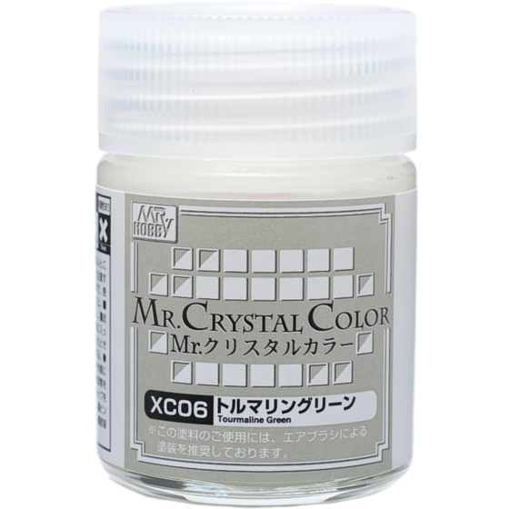 Mr.Hobby Mr.Crystal Color Oil-based Model Oil – XC06 Electric Stone Green 18ml