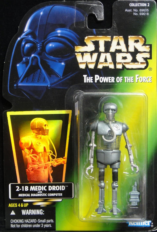 KENNER STAR WARS POWER OF THE FORCE 2-1B MEDIC DROID WITH MEDICAL DIAGNOSTIC COMPUTER