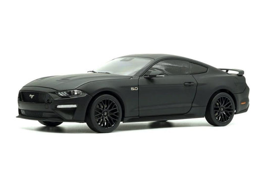 DIECAST MASTERS 1/18 FORD MUSTANG 2019 MATTE BLACK RHD