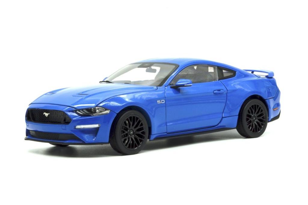 DIECAST MASTERS 1/18 FORD MUSTANG 2019 BLUE RHD
