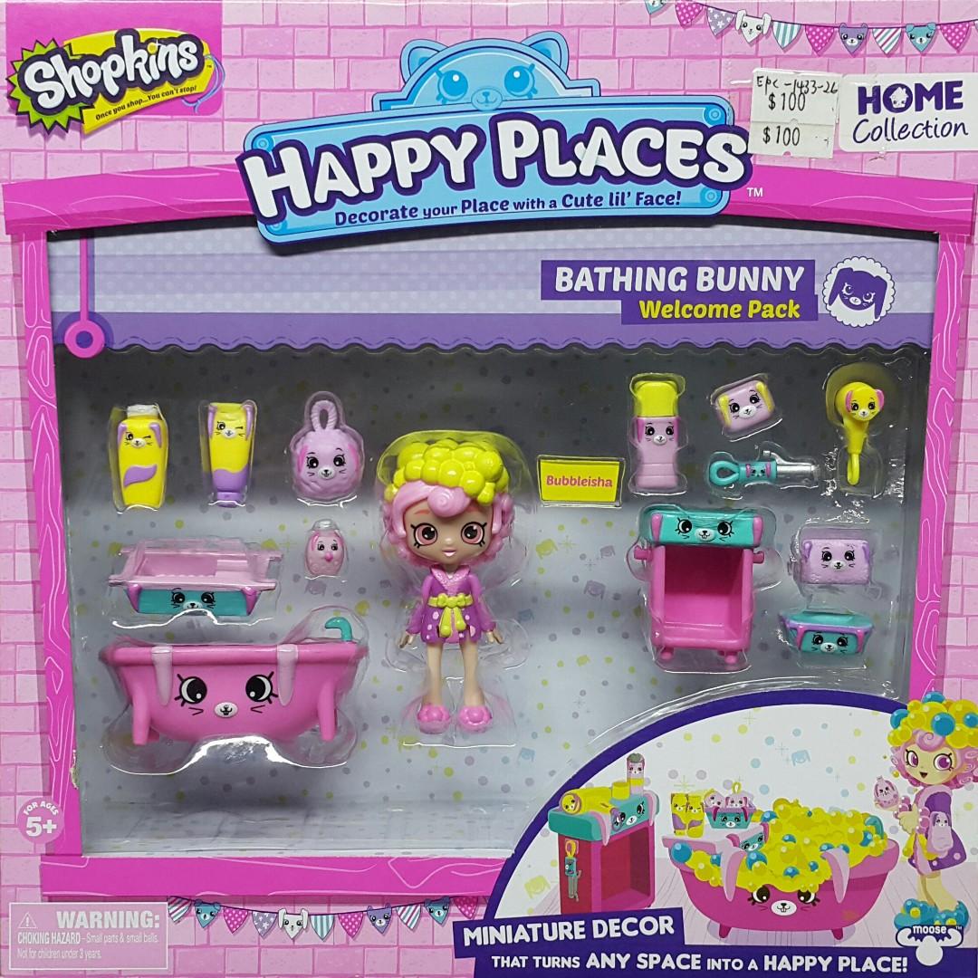 MOOSE 56327 SHOPKINS HOME HAPPY PLACES BATHING BUNNY WELCOME PACK