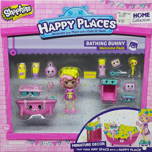 MOOSE 56327 SHOPKINS HOME HAPPY PLACES BATHING BUNNY WELCOME PACK
