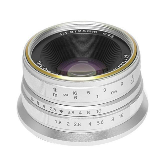 7artisans 25mm f/1.8 lens (Sony E-mount / Silver)