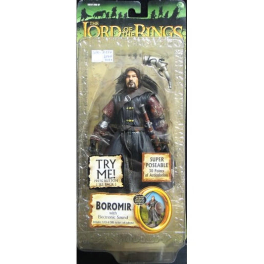 TOY BIZ 81584 THE LORD OF THE RINGS THE FELLOWSHIP OF THE RING BOROMIR WITH ELECTRONIC SOUND SEAN BEAN b5644140