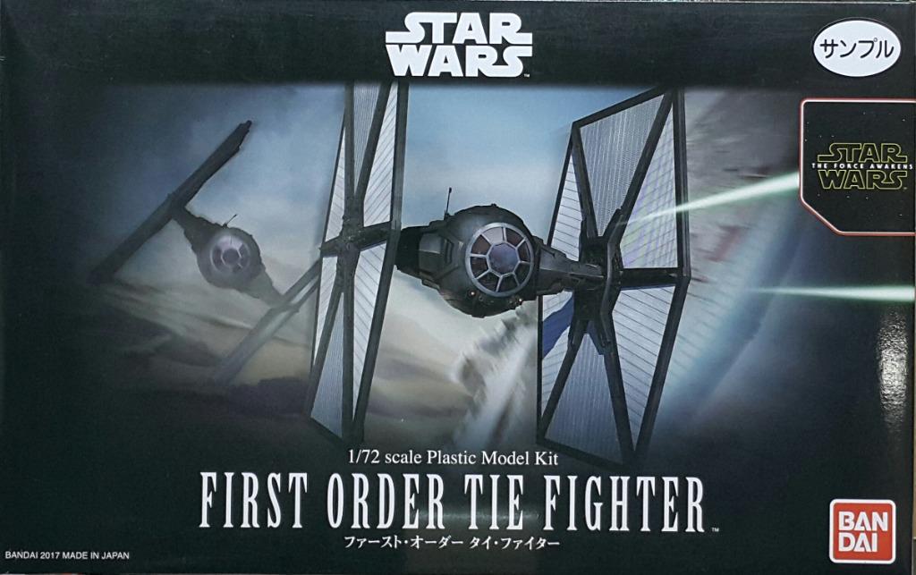BANDAI 03218 1/72 STAR WARS THE FORCE AWAKENS FIRST ORDER TIE FIGHTER PLASTIC MODEL KIT Star Wars The Force Awakens First Order TIE Fighter Model