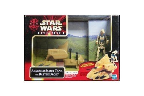 HASBRO 84367 STAR WARS EPISODE I THE PHANTOM MENACE ARMORED SCOUT TANK WITH BATTLE DROID