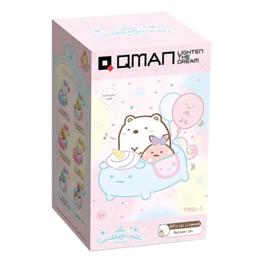 Qman Keeppley【Corner Buddies】White Bear & Wrap Balloon Car