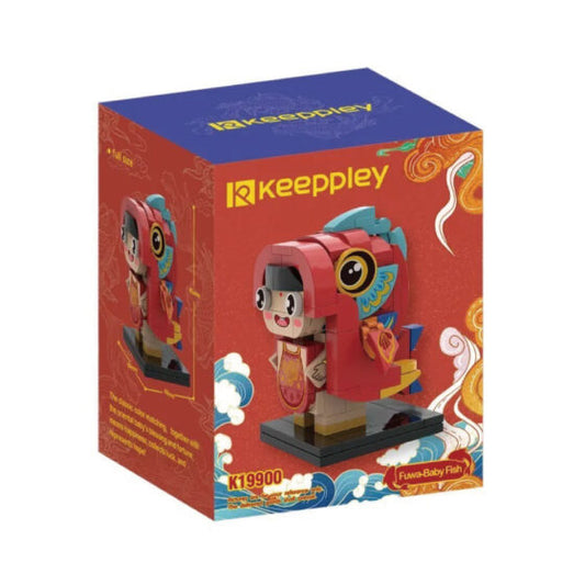 Qman Keeppley Koi Fuwa Shaped Building Blocks