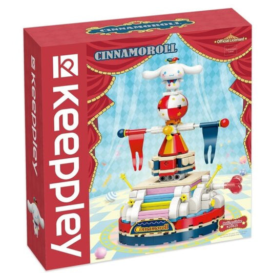 Qman Keeppley【Sanrio】Cinnamoroll Spinning Ball Shaped Building Blocks