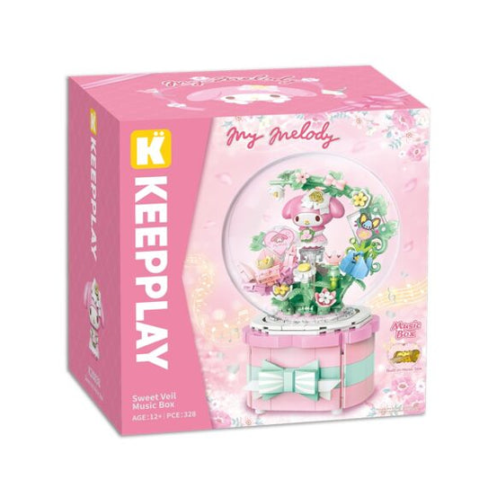 Qman Keepplay【Sanrio】My Melody Sweet Veil Shaped Music Box