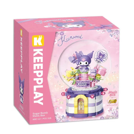 Qman Keeppley【Sanrio】Kuromi Sweetheart Bomb Shaped Music Box
