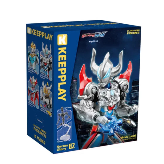 Qman Ultraman Pedestal Movable Series Ultraman Geed Brave Type