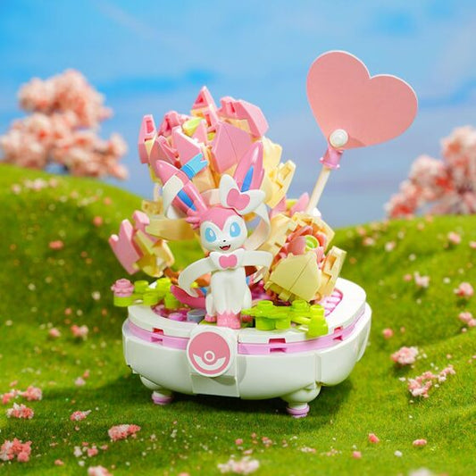 Qman Keeppley【Pokémon】Sylveon Eevee potted building blocks