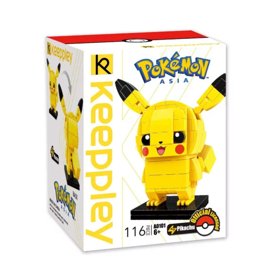 Qman Keeppley【Pokémon】Pikachu Shaped Building Blocks