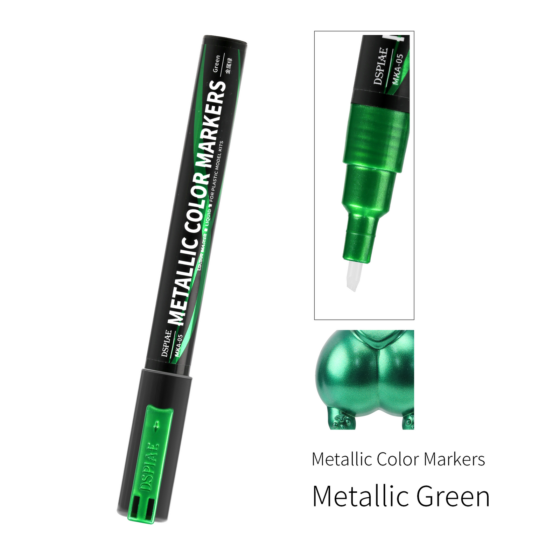 DSPIAE MKA-05 MKA Super Metallic Water-Based Model Marker – Metallic Green