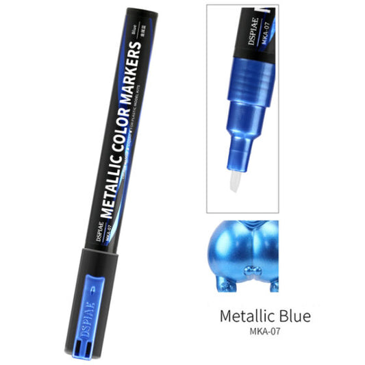 DSPIAE MKA-07 MKA Super Metallic Water-Based Model Marker – Metallic Blue