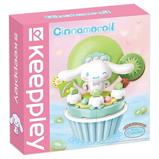 Qman Keeppley【Sanrio】Cinnamoroll cupcake shaped building blocks