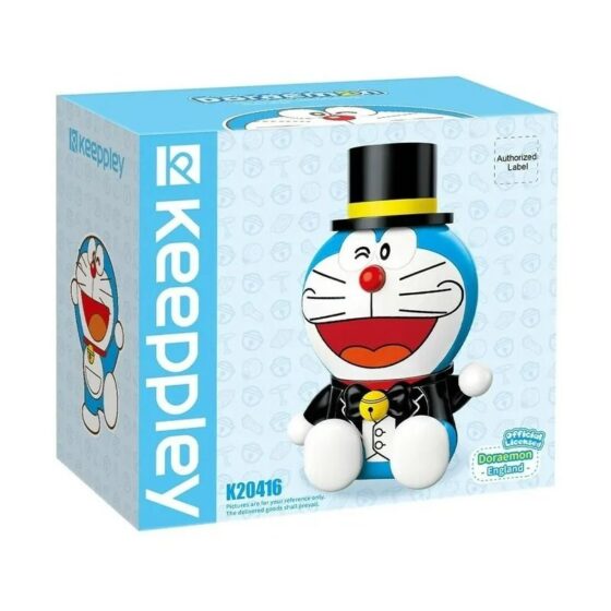 Qman Keeppley【Doraemon】Gentleman Round Head Shaped Building Blocks