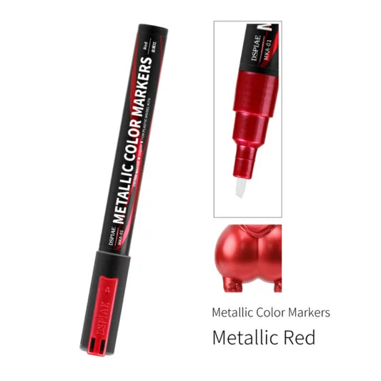 DSPIAE MKA-01 MKA Super Metallic Water-Based Model Marker – Metallic Red