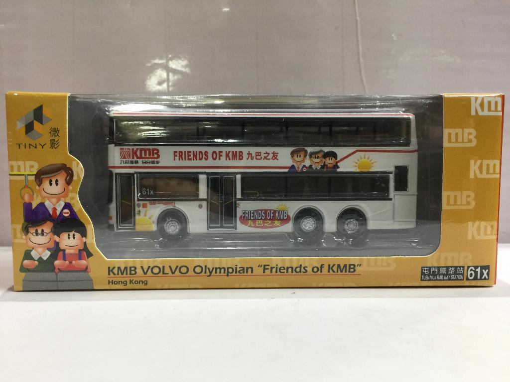TOYEAST TINY CITY DIE-CAST MODEL CAR KMB VOLVO OLYMPIAN "FRIENDS OF KMB" 61X KMB2020004 10505