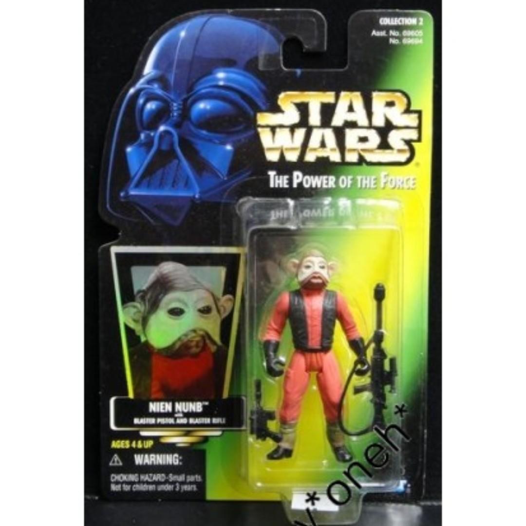 KENNER STAR WARS POTF NIEN NUNB WITH BLASTER PISTOL & RIFLE