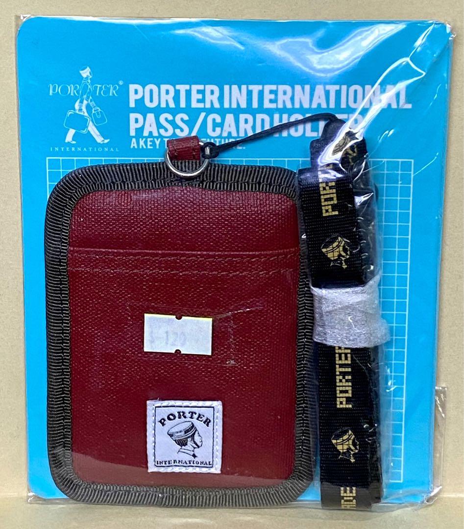 PORTER INTERNATIONAL PASS / CARD HOLDER MAROON Maroon