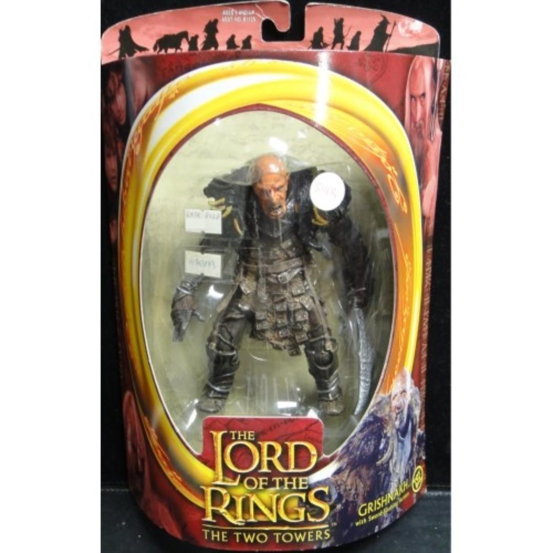 TOY BIZ 81128 THE LORD OF THE RINGS THE TWO TOWERS GRISHNAKH WITH SWORD-SLASHING ACTION