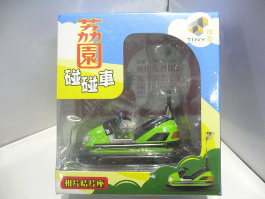 TOYEAST TINY CITY DIE-CAST LAI YUEN PONG PONG CAR GREEN Bumper Car Photo Card Holder ATPG010