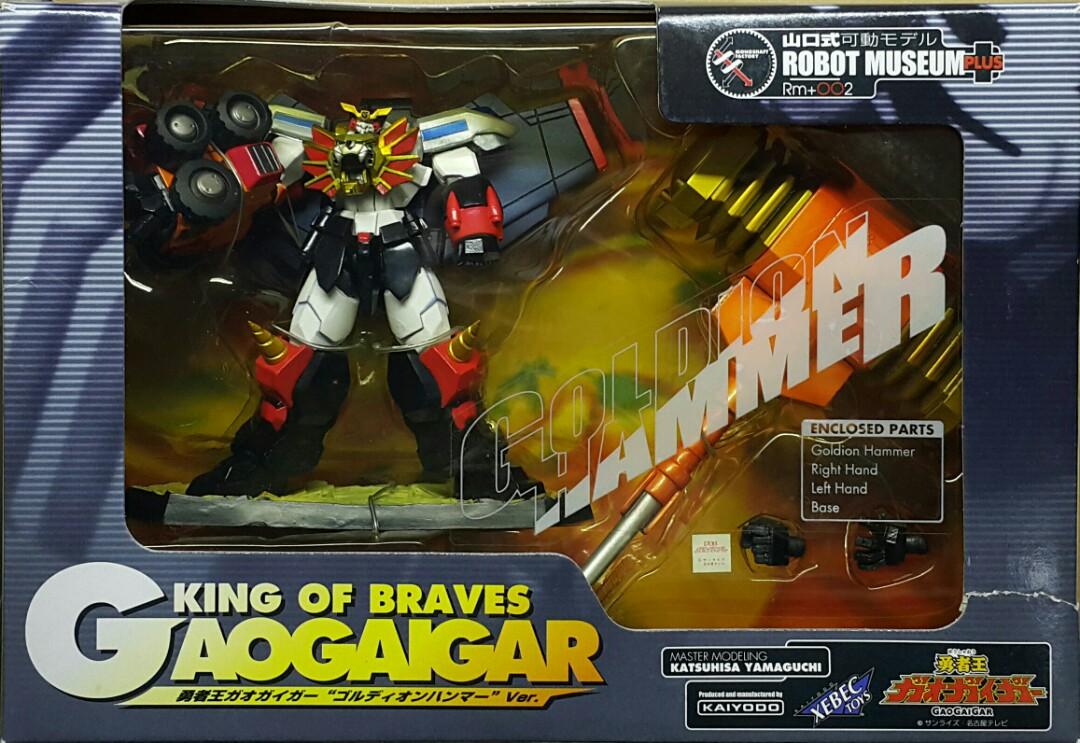 XEBEC TOYS YAMAGUCHI TYPE MOVABLE MODEL ROBOT MUSEUM PLUS RM+002 THE KING OF BRAVES GAOGAIGAR GOLDION HAMMER VERSION